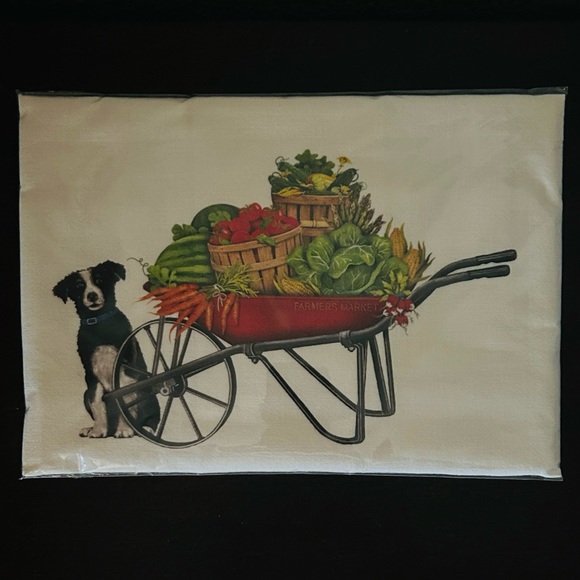 Mary Lake Thompson For Hallmark Other - 🌾 Artisan Harvest Wheelbarrow Flour Sack Towel